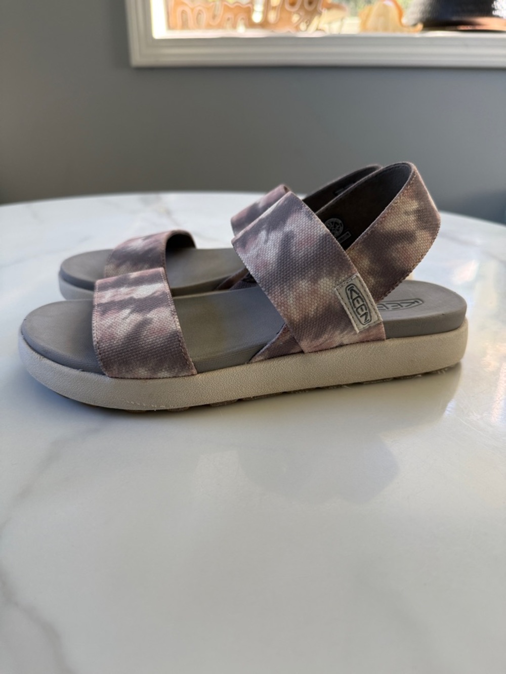 KEEN Kids' Mauve Tie-Dye Strap Sandals